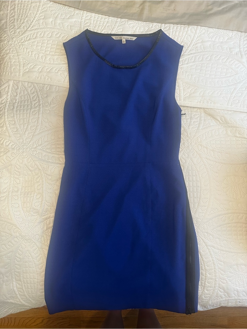 Sleeveless Royal Blue Sheath Dress -